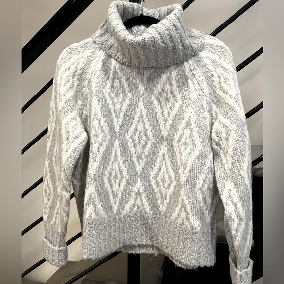 NWT JCrew alpaca wool fair isle sweater - Picture 1 of 6